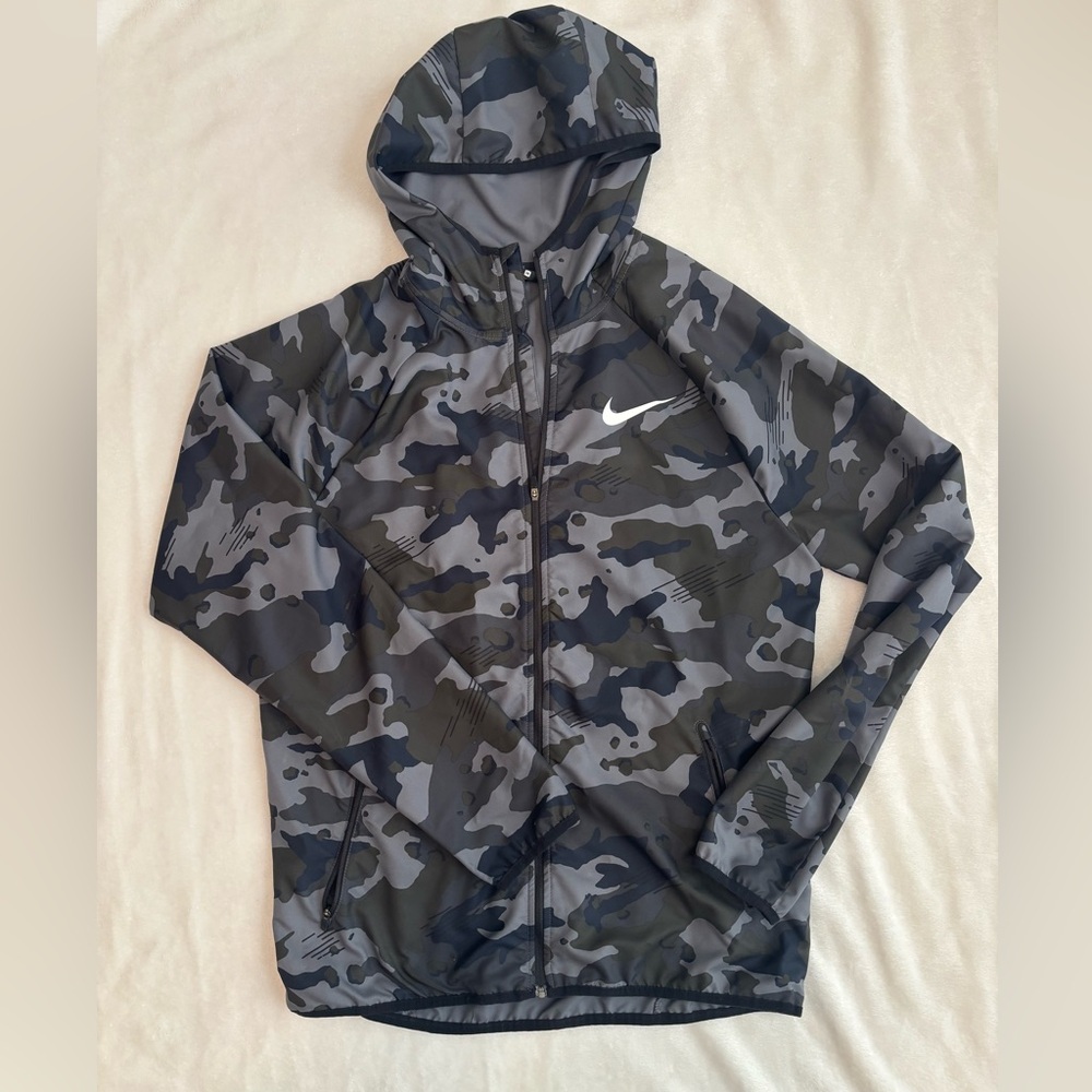 Nike Camo Mens Dri Fit  Hooded Jacket